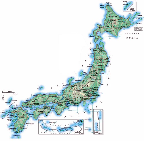 Carte du Japon