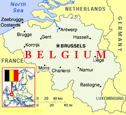 Carte de la Belgique