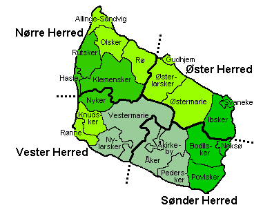 Carte de Bornholms