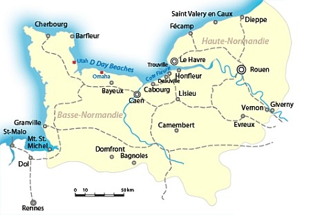 Routes de Ferry de Normandie